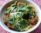 鬼盛りみつばのカツ丼♪作り方2写真