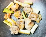 材料2つ！長ネギと鳥もも肉の塩炒め作り方6写真