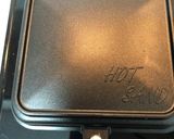 ホットサンド ハムチーズ、バナナ、しそ作り方2写真