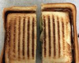 ホットサンド ハムチーズ、バナナ、しそ作り方3写真