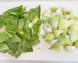 豆腐干/豆腐皮で青梗菜と豚肉の中華炒め作り方2写真