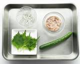 塩辛のしらすきゅうり作り方1写真