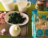 はなびらたけのミルクスープ作り方3写真