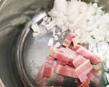 はなびらたけのミルクスープ作り方4写真