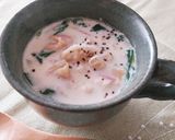はなびらたけのミルクスープ作り方9写真