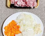 【疲労回復！】豚肉と豆腐のガーリック炒め作り方1写真