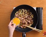 豚肉となすのさっぱり中華丼作り方4写真