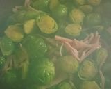 芽キャベツとハムのバターソテー作り方3写真