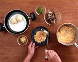蒸し豚まんのたまご餡掛け作り方7写真