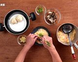 蒸し豚まんのたまご餡掛け作り方8写真