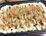 お餅１個でキャベツたっぷりお好み焼き作り方10写真