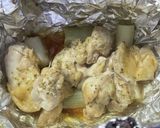 山椒が香る鶏モモのホイル焼き作り方3写真