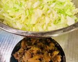 搾菜ひき肉そぼろ丼作り方1写真