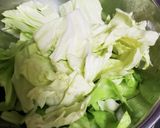 キャベツと白キクラゲのナムル作り方1写真