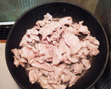 簡単☆小松菜と豚肉の焼き肉のタレ炒め作り方1写真