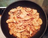 簡単☆小松菜と豚肉の焼き肉のタレ炒め作り方2写真