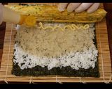 ふわふわの卵焼きを入れた卵焼きキンパ作り方6写真