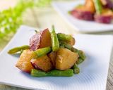 いんげんと薩摩芋のバター醬油チーズ炒め作り方4写真