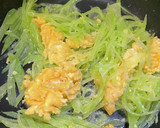 中国野菜と卵炒め(ステムレタス)作り方12写真
