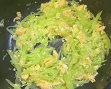中国野菜と卵炒め(ステムレタス)作り方13写真