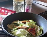 おうち居酒屋★春キャベツとさつま揚げ作り方4写真