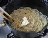 いかの塩辛と大根おろしのスパゲッティー作り方3写真
