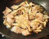 豚バラ、きのこ、水菜の柚子胡椒パスタ作り方7写真