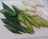 簡単！ネギたっぷり美味♪豚バラにんにく鍋作り方1写真