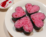 母の日にバラを。薔薇の巻き寿司作り方10写真