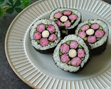 母の日にバラを。薔薇の巻き寿司作り方11写真