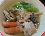 簡単！ネギたっぷり美味♪豚バラにんにく鍋作り方8写真