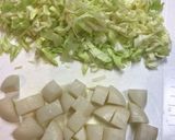 コーンとお餅入り関西風お好み焼き作り方1写真