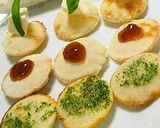 焼くだけ簡単☆おせんべ風カナッペ作り方2写真