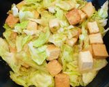 キャベツ消費●厚揚げとキャベツのみそ炒め作り方6写真
