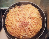 簡単☆挽き肉ともやしのソース焼きそば作り方4写真