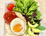 柔らか♡豆腐ハンバーグロコモコプレート♡作り方26写真