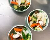 レンジ肉無豆腐すき焼き風肉豆腐味野菜炒め作り方12写真