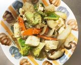レンジ肉無豆腐すき焼き風肉豆腐味野菜炒め作り方15写真