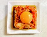 おつまみに♡キムチ黄身乗せ冷奴♡作り方5写真