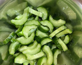 らっきょう甘酢で♪豆とセロリのマヨサラダ作り方9写真