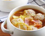 ☆簡単☆キャベツと肉団子のトマトスープ作り方4写真