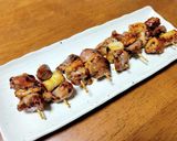 砂肝とちくわのミニ焼き鳥作り方4写真