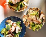 もやしブロッコリーオイマヨ炒め味野菜炒め作り方8写真