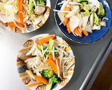 もやしブロッコリーオイマヨ炒め味野菜炒め作り方10写真