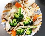 もやしブロッコリーオイマヨ炒め味野菜炒め作り方11写真