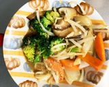 もやしブロッコリーオイマヨ炒め味野菜炒め作り方15写真