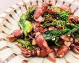 春の味ホタルイカと菜の花のバルサミコ炒め作り方4写真