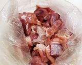 鶏としめじともやしのレンジ蒸し作り方1写真