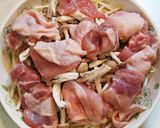 鶏としめじともやしのレンジ蒸し作り方3写真
