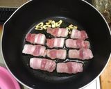 さつまいもと豚バラのガーリック甘辛作り方3写真